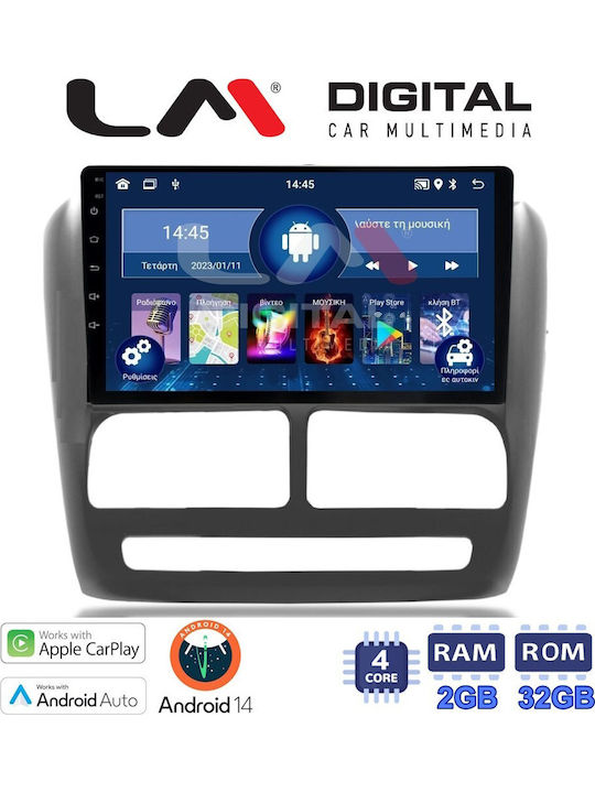 LM Digital Автомобилна Аудио Система (Блутут/USB/WiFi/GPS/Apple-Carplay/Android-Auto) с Тъчскрийн 9"