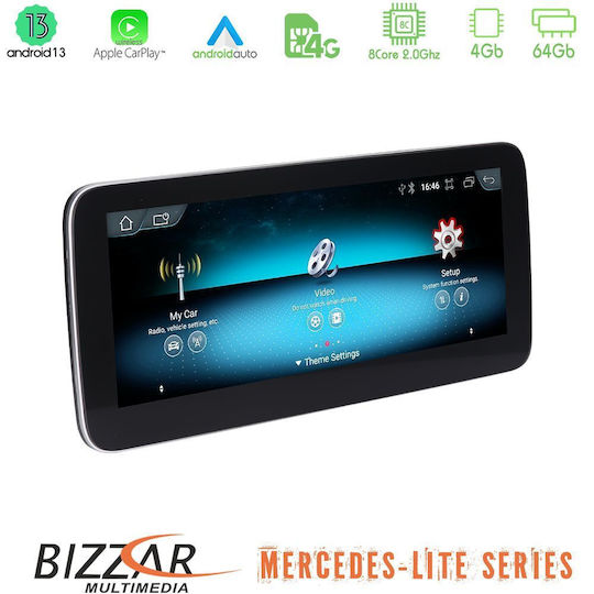 Bizzar Ηχοσύστημα Αυτοκινήτου για Mercedes-Benz C Class / GLC 2015-2021 (Bluetooth/USB/AUX/WiFi/GPS/Apple-Carplay/Android-Auto/CD) με Οθόνη Αφής 2"