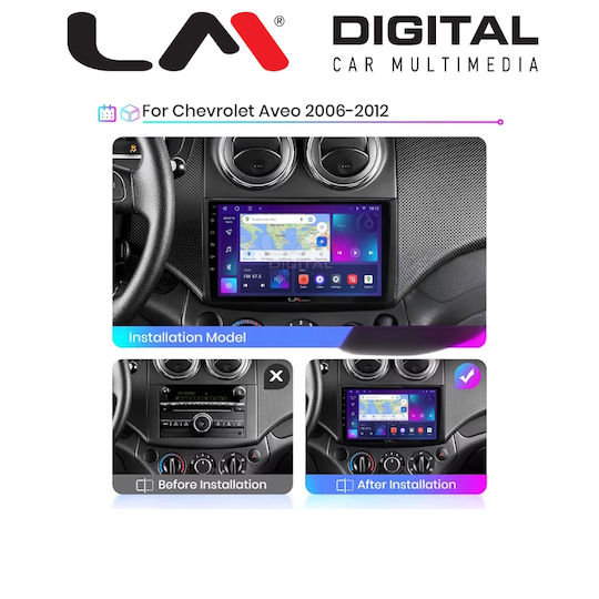 Clarion Auto-Audiosystem für Chevrolet Aveo 2006 > 2010 (Bluetooth/USB/WiFi/GPS/Apple-Carplay/Android-Auto)