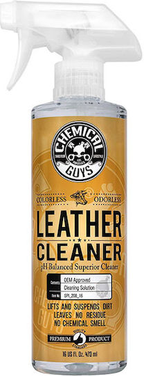 Chemical Guys Colorless & Odorless Leather Cleaner Σπρέι Καθαρισμού για Δερμάτινα Μέρη Αυτοκινήτου 473ml