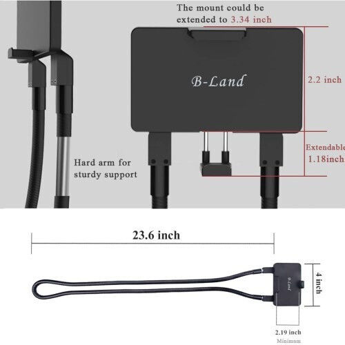 Lazy Hanging Mount Neck Holder for Mobile Phone in Black Colour