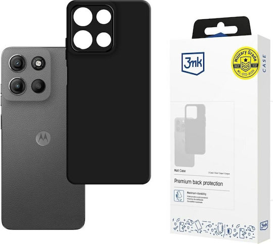 3MK Matt Задна корица Силикон 1.2мм Черен (Motorola moto G15 - 3mk)