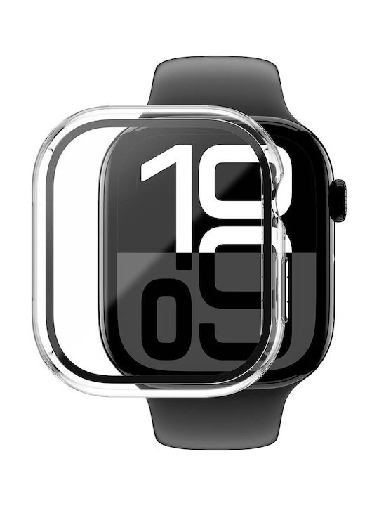AmazingThing Plastic Case in Transparent color for Apple Watch 46mm