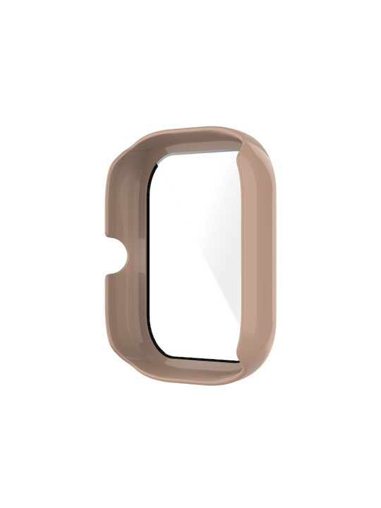 Πλαστική Θήκη με Τζαμάκι σε Ροζ χρώμα για το Amazfit GTS 2 Mini