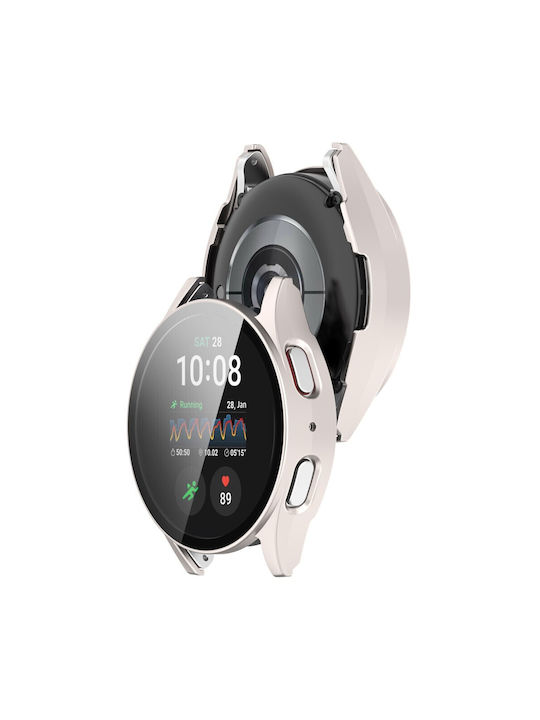 Πλαστική Θήκη με Τζαμάκι Matte Starlight για Samsung Galaxy Watch 7 (40mm)