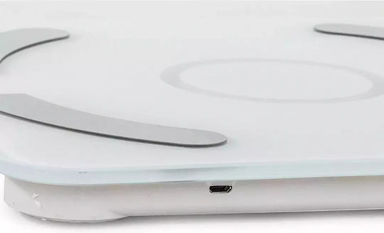 Intelligente Badezimmerwaage 180kg mit Körperfettmessung & Bluetooth Weiße 17088V