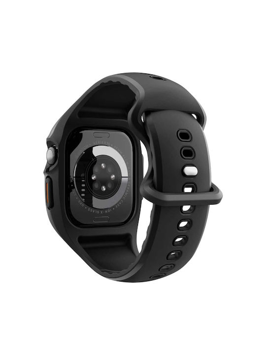 Spigen Liquid Air Pro Matte Θήκη Σιλικόνης σε Μαύρο χρώμα για Apple Watch 10 46mm Spigen Liquid Air Pro Matte Θήκη Σιλικόνης σε Μαύρο χρώμα για Apple Watch 10 46mm