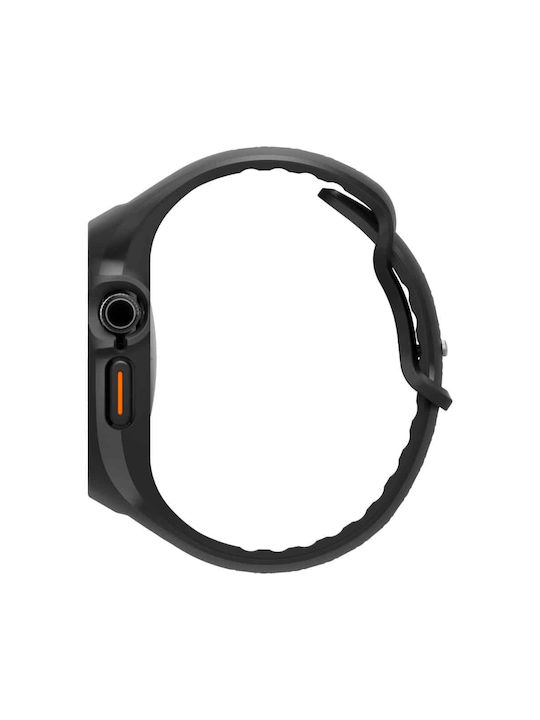 Spigen Liquid Air Pro Matte Silikonhülle in Schwarz Farbe für Apple Watch 10 46 mm
