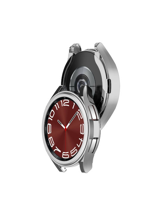 Carcasă de Silicon în culoarea Argintiu pentru Galaxy Watch6 Classic 43mm