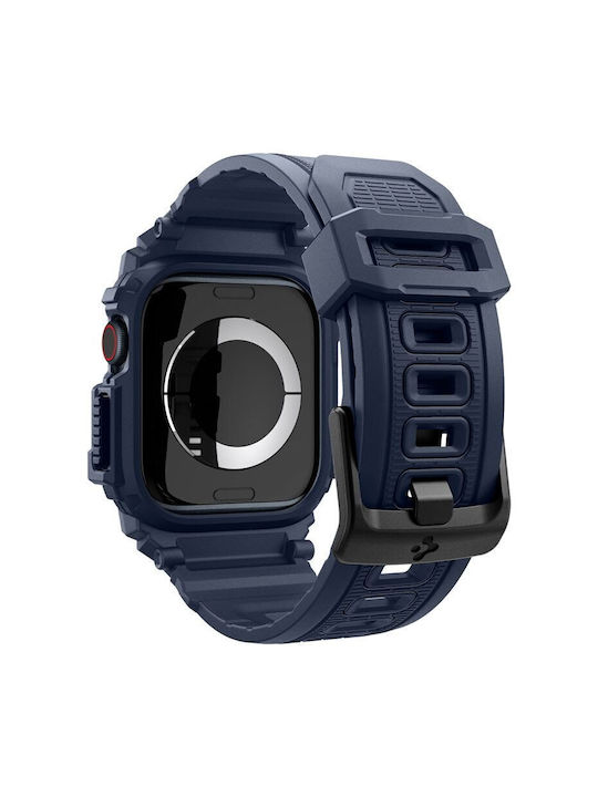 Spigen Rugged Armor Pro Carcasă de Silicon în culoarea Albastru pentru Apple Watch 10 42mm