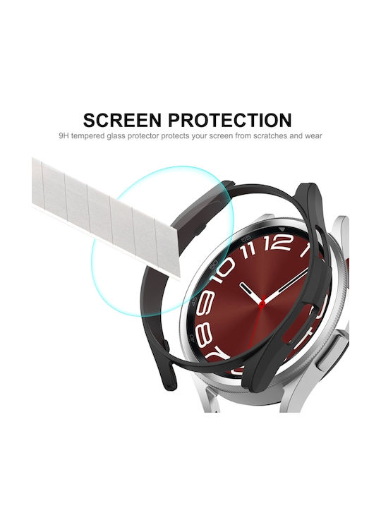 Watch Plastic Case with Glass in Gray color for Galaxy Watch6 Classic 47mm