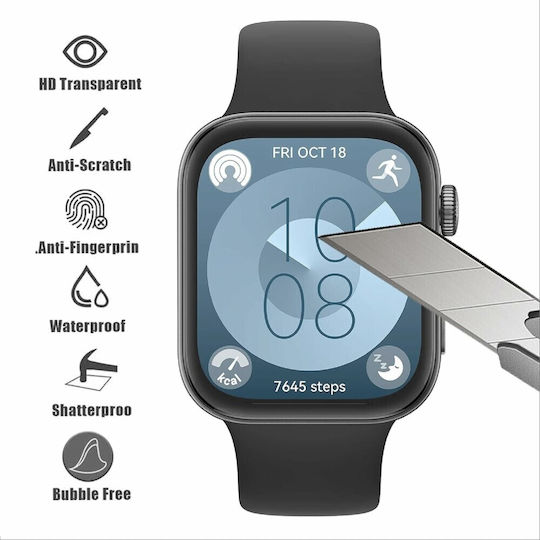 Протектор за екран Full Flexi Glass за Huawei Watch Fit 3 Черен