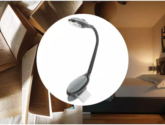 LED-Buchlicht mit Klemme Schwarz