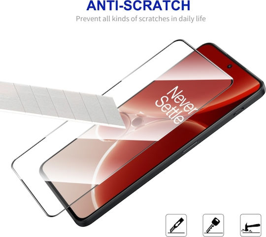 Enkay Full Glue Full Face Tempered Glass Μαύρο (OnePlus Nord 3)