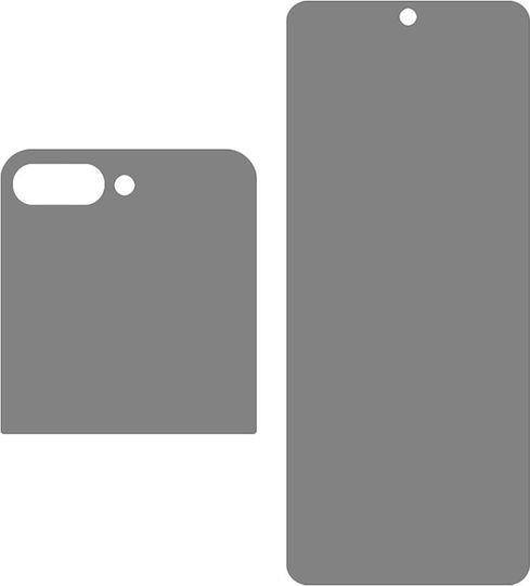 Protector de Ecran Anti-Spion Mat pentru Confidențialitate Față + Spate Samsung Galaxy Z Flip 6