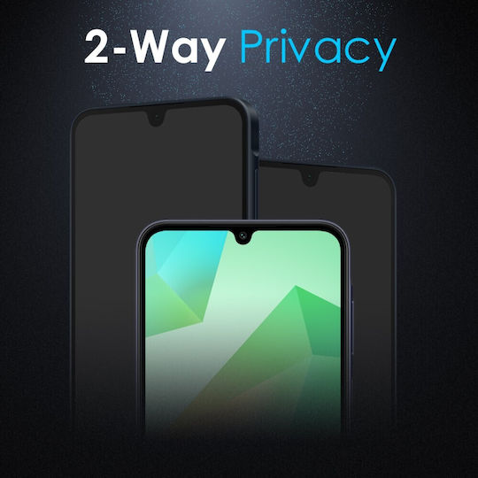 Anti-Spion Privatsphäre Vollkleber Panzerglas Samsung Galaxy A26 5G Schwarz