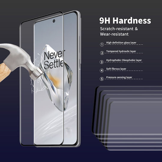 Full Face Tempered Glass 2τμχ Μαύρο (OnePlus 12)