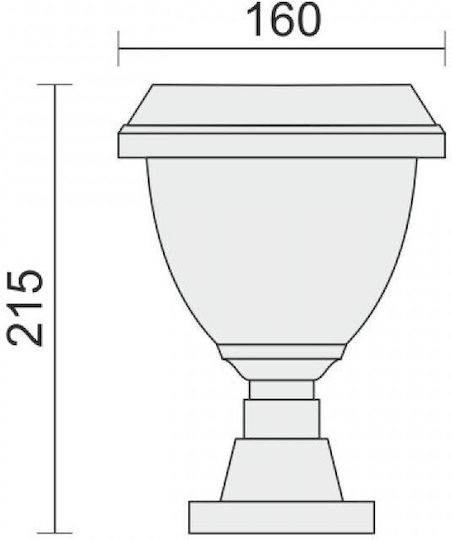 Spot Light Επιτοίχιο Ηλιακό Φωτιστικό 1W με Φυσικό Λευκό Φως 4000K IP65