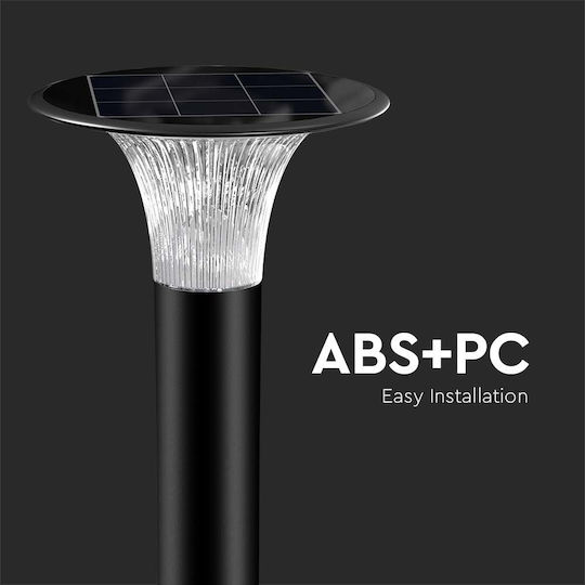V-TAC Ηλιακό Φωτιστικό Δαπέδου Κολωνάκι 15W 2200lm Φυσικό Λευκό 4000K με Αισθητήρα Κίνησης IP65