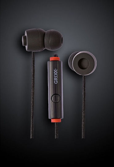 Grixx In-ear Handsfree με Βύσμα 3.5mm Μαύρο