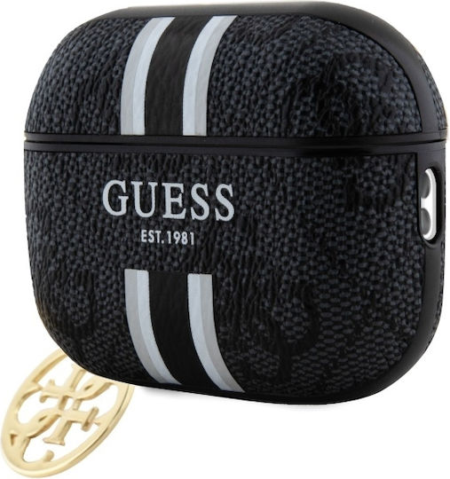 Case Apple Airpods Pro 2 Guess Cover Printed Stripes Charm Guap2p4rpsk Black 3666339311087