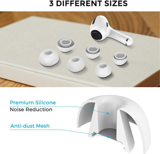 Καλύμματα Σιλικόνης σε Λευκό χρώμα για Apple AirPods Pro 2