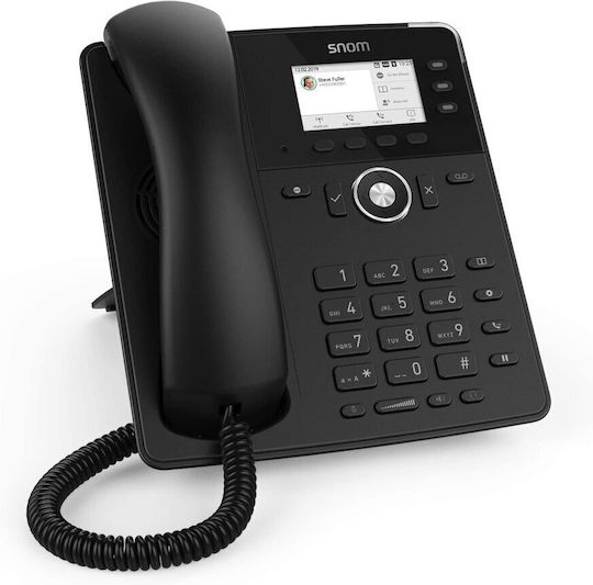 Snom D717 Ενσύρματο Τηλέφωνο IP 6 γραμμών Μαύρο