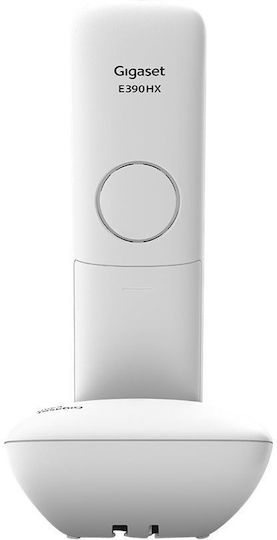 Gigaset E390 Ασύρματο Τηλέφωνο με Ελληνικό Μενού Λευκό