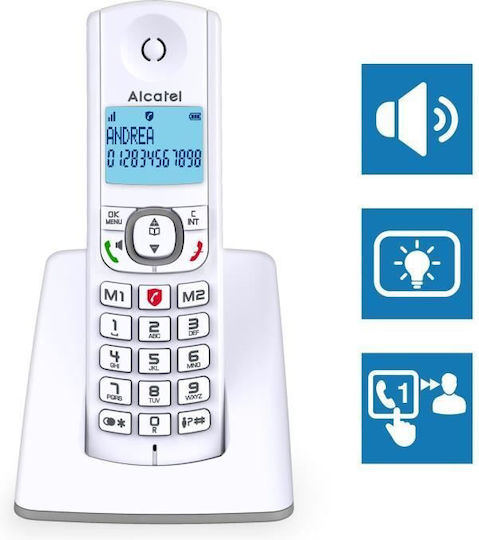 Alcatel F530 (Английско Меню) Безжичен Телефон Сив