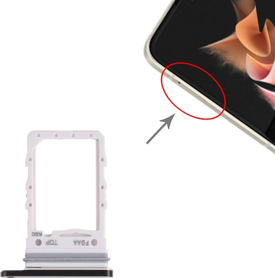 Sim-Kartenhalterung Schwarz Galaxy Z Flip3 5G