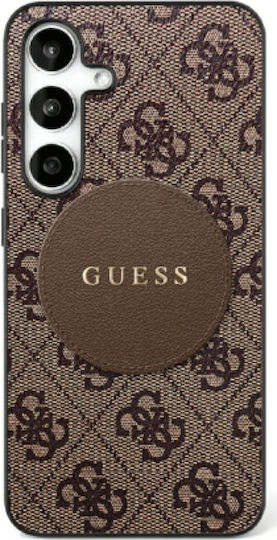 Guess Classic Back Cover Synthetic Leather Brown (Galaxy S25 Ultra)