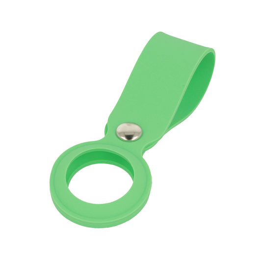 Loop Keychain Case Silicone for AirTag in Green color