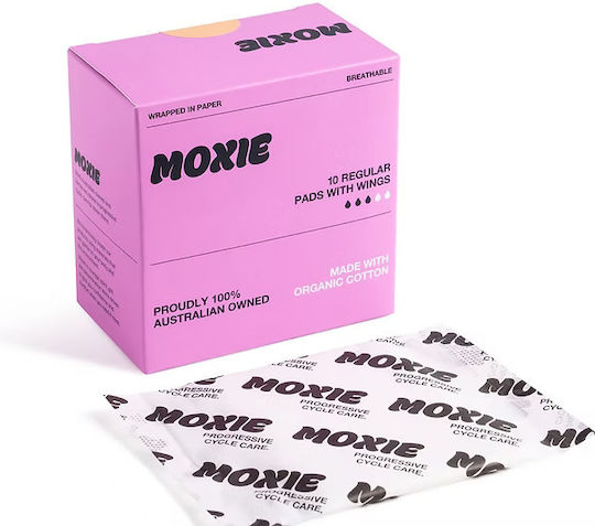 Moxie Organics Regular Σερβιέτες με Φτερά 10τμχ