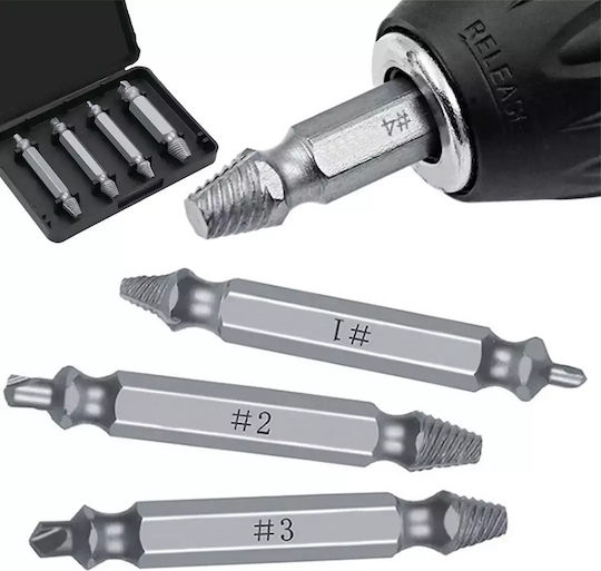 Set Extractoare pentru Șuruburi 4buc