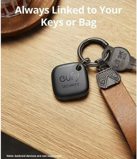 Eufy SmartTrack Link Apple Find My Μαύρο 4τμχ με Εντοπισμό Smartphone