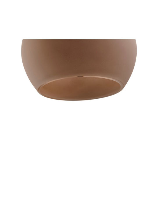 Ebb & Flow Pendant Light Brown with Socket E14, E.14 15.5x15.5cm