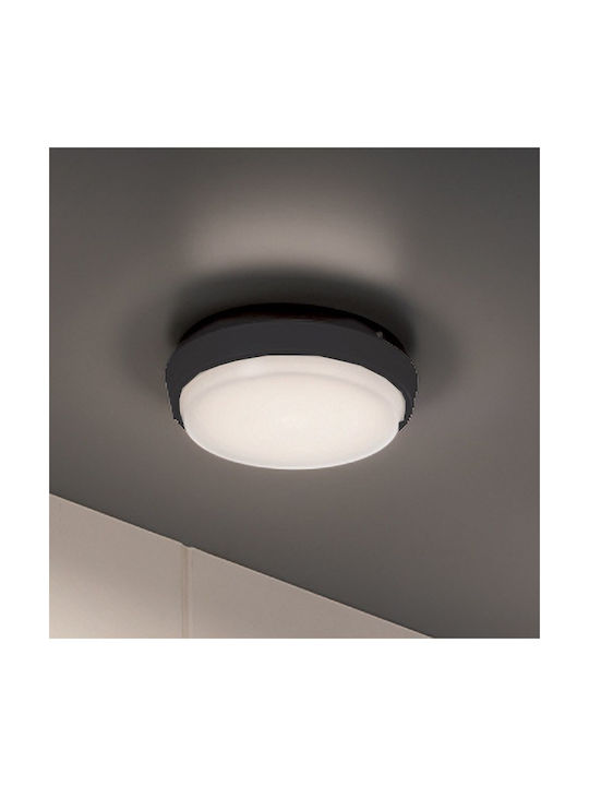 Zafferano Outdoor Ceiling Flush Mount with Integrated LED in White Color LD0130B3