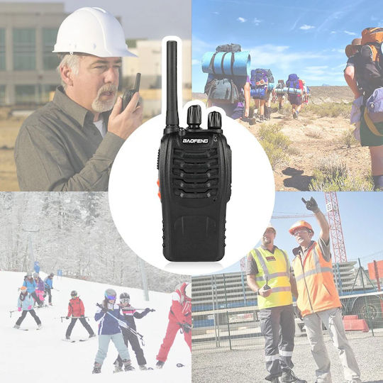 Baofeng BF-88E Ασύρματος Πομποδέκτης PMR 0.5W χωρίς Οθόνη Σετ 2τμχ