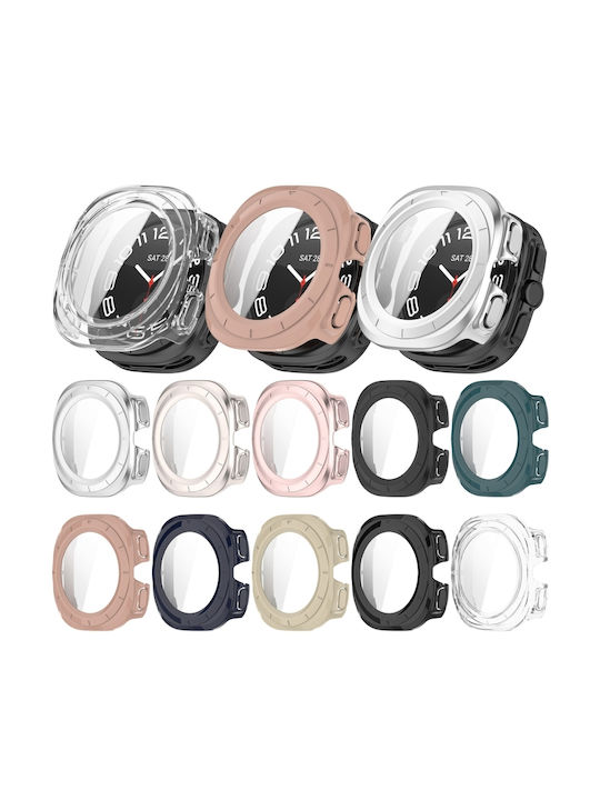 Plastic Case with Glass in Pink color for Samsung Galaxy Watch Ultra 47mm
