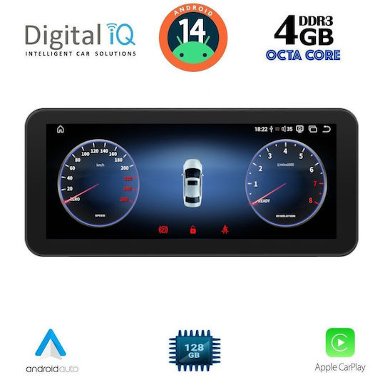 Digital IQ Auto-Audiosystem 2014-2021 (Bluetooth/USB/WiFi/GPS/Apple-Carplay/Android-Auto) mit Touchscreen 10.25"