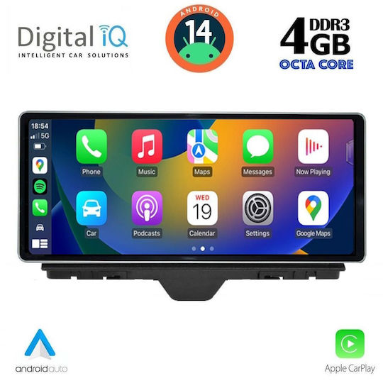 Digital IQ Ηχοσύστημα Αυτοκινήτου για Audi A1 2010-2018 (Bluetooth/USB/AUX/WiFi/GPS/Apple-Carplay/Android-Auto) με Οθόνη Αφής 10.25"