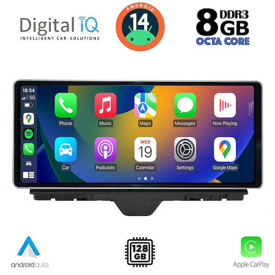 Digital IQ Ηχοσύστημα Αυτοκινήτου για Audi A1 2010-2018 (Bluetooth/USB/AUX/WiFi/GPS/Apple-Carplay/Android-Auto) με Οθόνη Αφής 10.25"