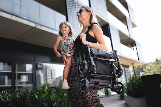Kidnort Snopertel Kinderwagen Geeignet für Neugeborene Grey