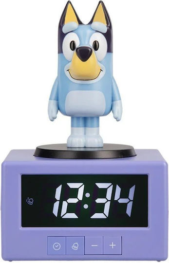 Paladone Ceas De Masă Digital Din Plastic Cu Ceas Deșteptător Albastru PP14331BLU