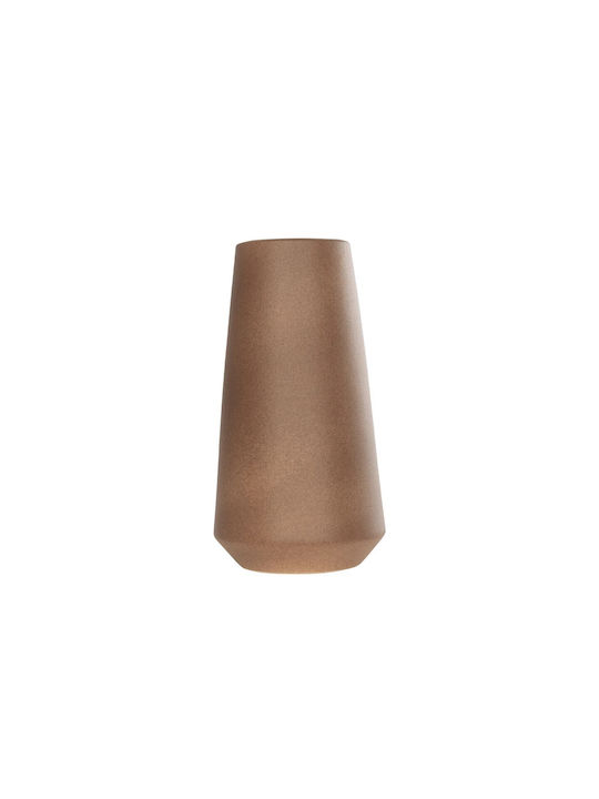 GloboStar Porto Pot Ceramic Brown 11x11x20cm.