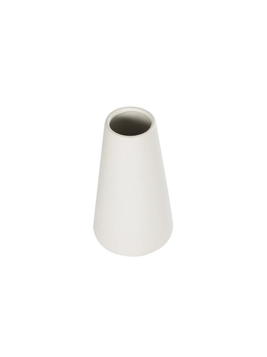 GloboStar Consoli Pot Ceramic Beige 14x14x25cm.
