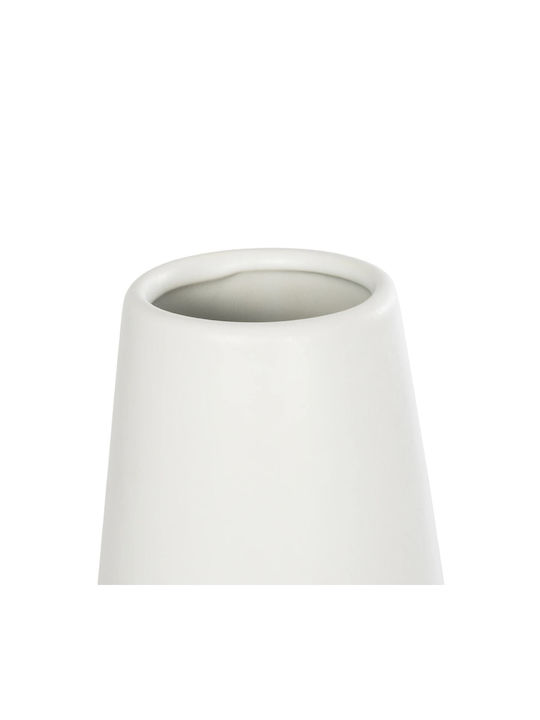 GloboStar Consoli Pot Ceramic Beige 14x14x25cm.