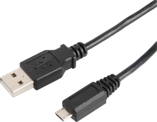 Regular USB 2.0 spre micro USB Cablu Negru 1.8m (AT-01338) 1buc