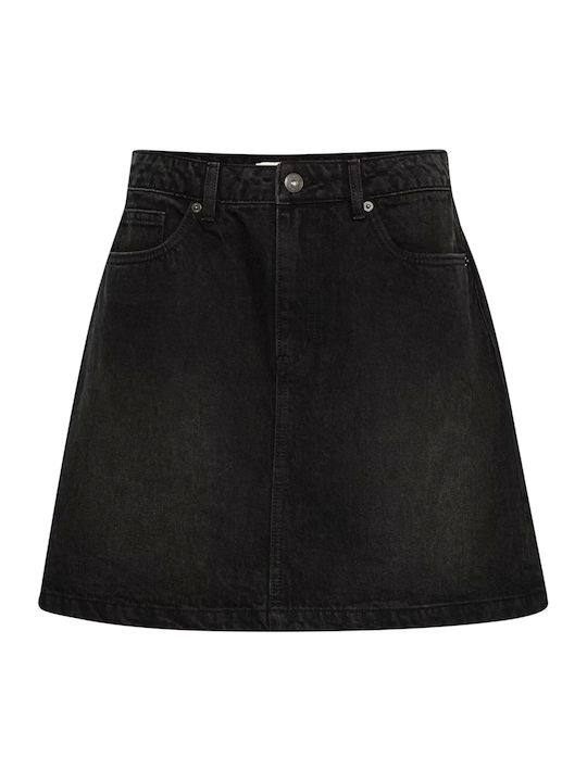 Τζιν Φούστα Washed Black