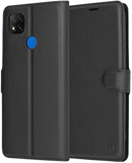 Book Δερμάτινο Μαύρο (Redmi 9C)